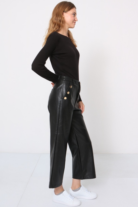 ISABELLA WIDE LEG CROPPED PANTS