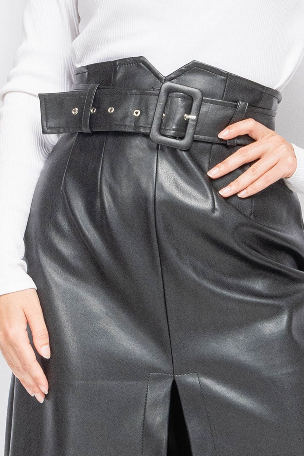 HAYLEY BELTED SKIRT