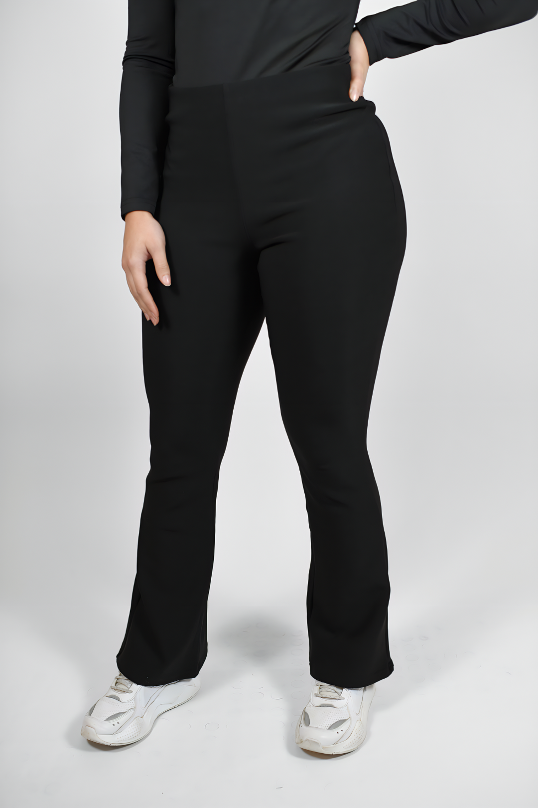 JESSIE FLAIR PANTS - BLACK