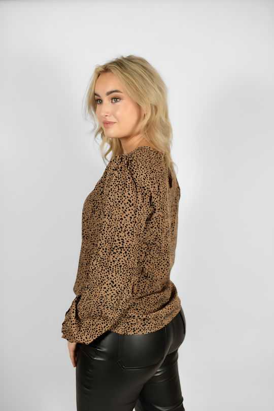 CHIARA PANTHER BLOUSE